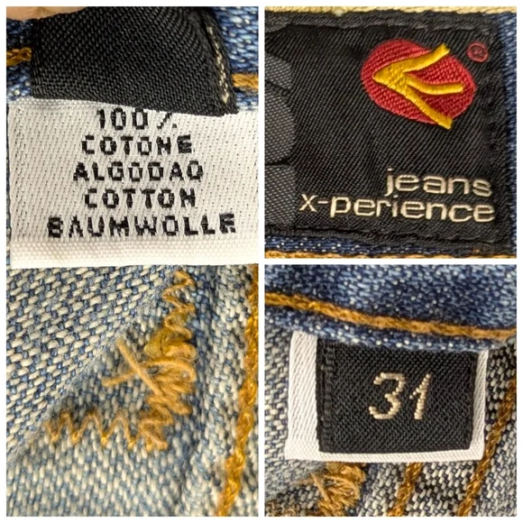 Energie X-Perience Y2K Custom Bell Bottom sz 31 Psychedelic Festival Flare J1737 - Picture 10 of 10